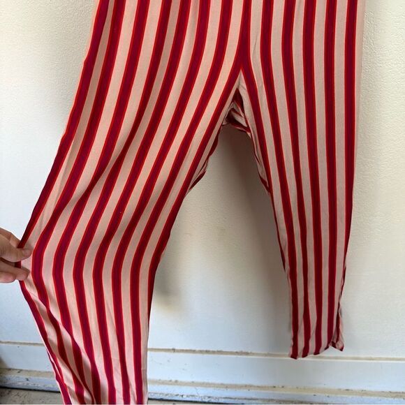 Flynn Skye Medium Striped Pink Jumpsuit Tank Open Back Zip - Picture 10 of 10